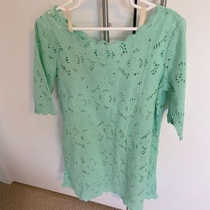 Gorgeous, green lace Stella McCartney Kids dress